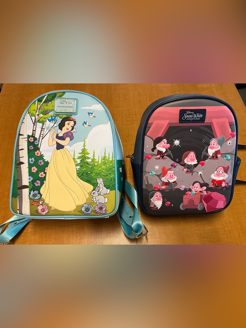 Disney Snow White and the Seven Dwarfs Forests Animals Loungefly Backpack Set